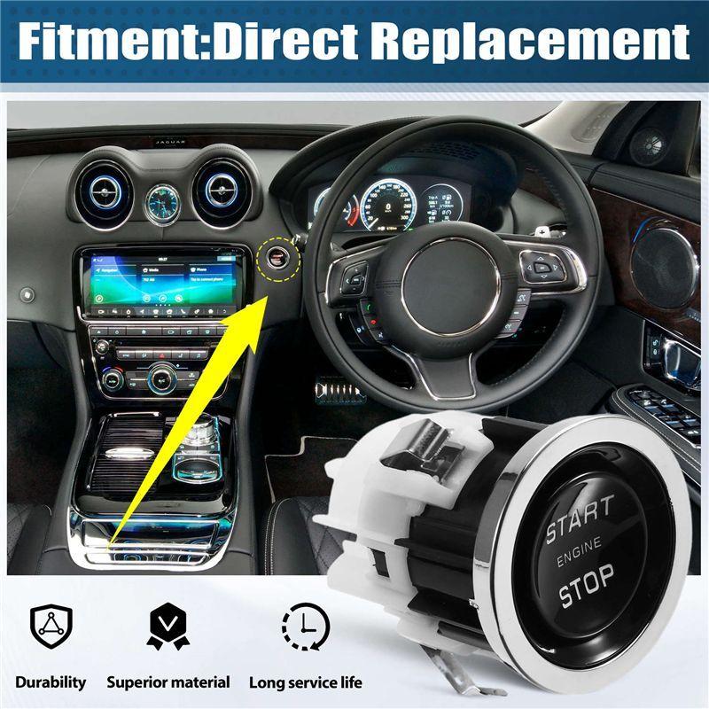 Durable-Car Ignition Stop Start Button Switch C2D59751 For Jaguar XJ 2014- Engine Start Switch One Button Start Switch