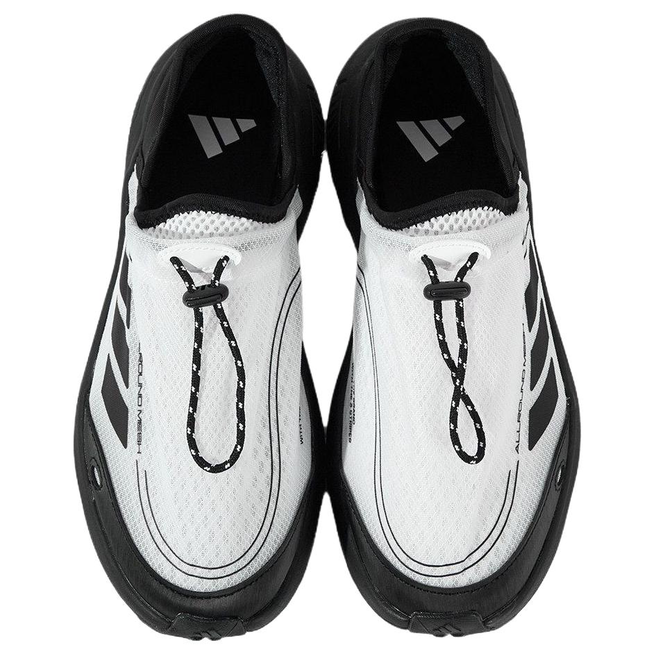 Adidas Fc Walker Fabric Soft Comfortable Non-Slip Wear-Resistant Low-Top Casual Shoes Unisex Casual Shoes Black White JP6647