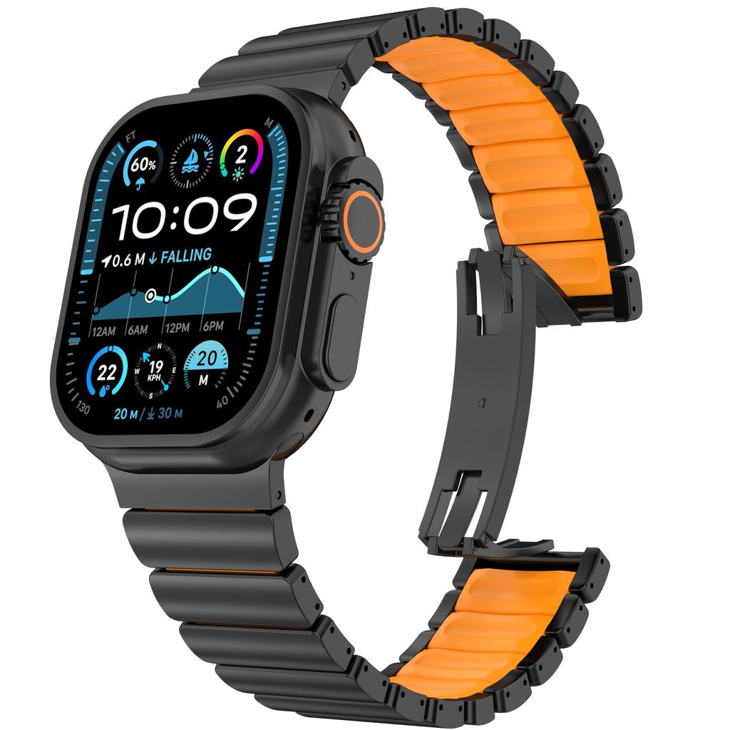 Titanium Watchband for Apple Watch Ultra 3 2 Series 11 10 9 8 7 6 SE3 Butterfly Clasp Strap for Iwatch 49mm 46mm 45mm 44mm Belt