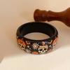 Europe American Style Halloween Acrylic Bangle Ghost/Spider Web/Bat Hand Ring  Halloween Gift