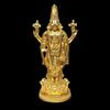 Lord Tirupati Balaji Gold Plated Matte Idol for Car Dashboard | Vishnu Ji Idol for Office Desk | Venkateswara Swamy Murti for Home Decor