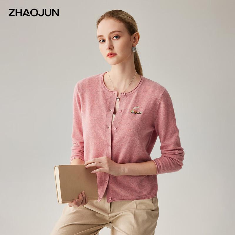 

Women s Thin 100% Cashmere Round Neck Cardigan Sweater L