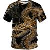 LAOLIUSN Men's Dragon T Shirt Summer Short Sleeve Tees Tops Animal Theme Shirt Anime Graphic Shirt