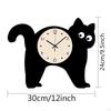 Tier Wanduhr Katze Acryl Hängend für Badezimmer