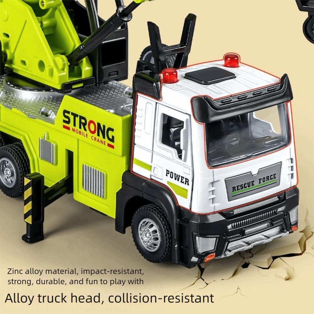 Large Size Engineering Vehicle Model Sounds Lights Diecast Set Construction Trucks Boys Gift