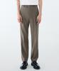 Straight Hidden Banding Slacks [Dusty Beige]