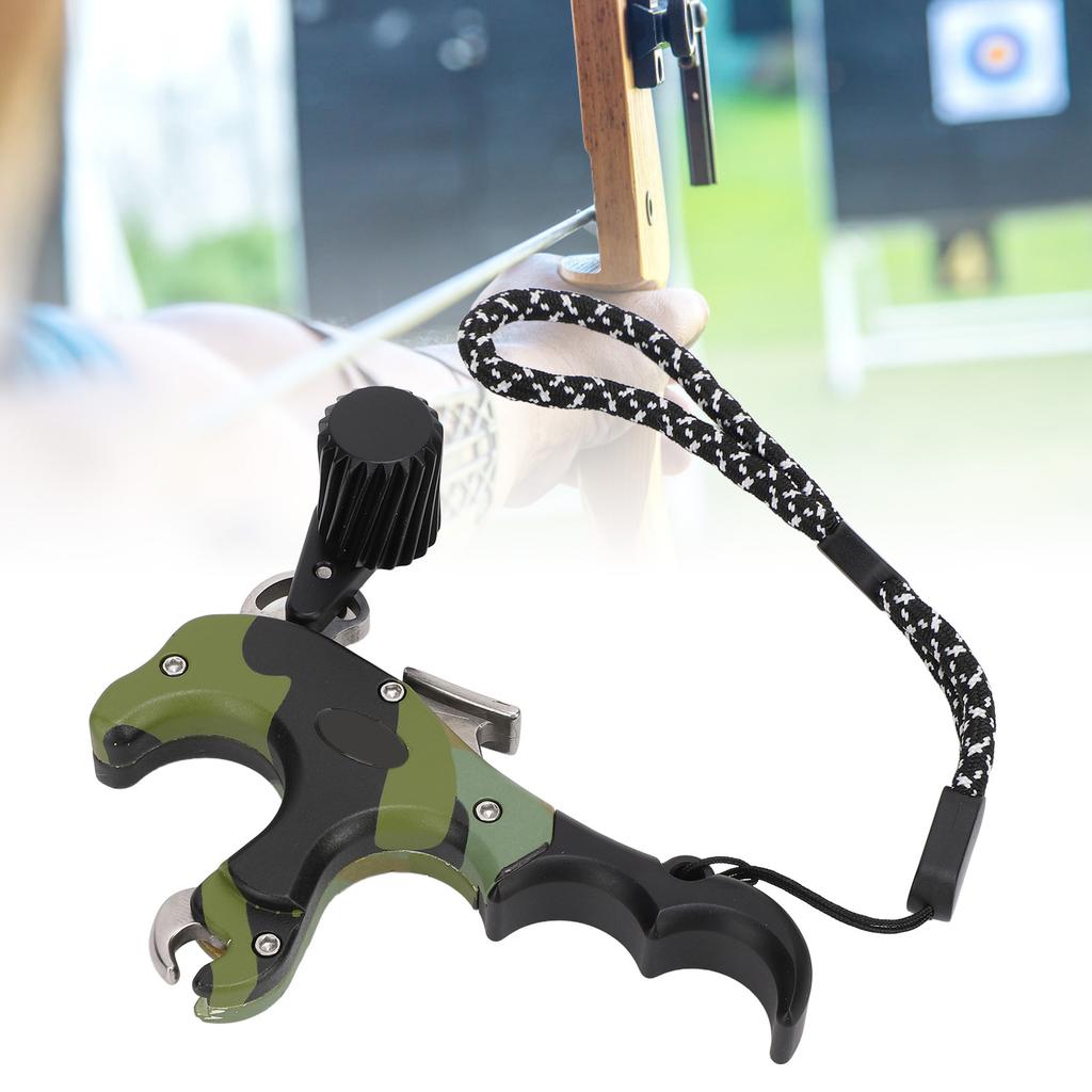 Bogenrelease 3 und 4 Fingerumschaltbar Einstellbare Triggerempfindlichkeit Bogenschießen Release-Hilfe für Compoundbogen
