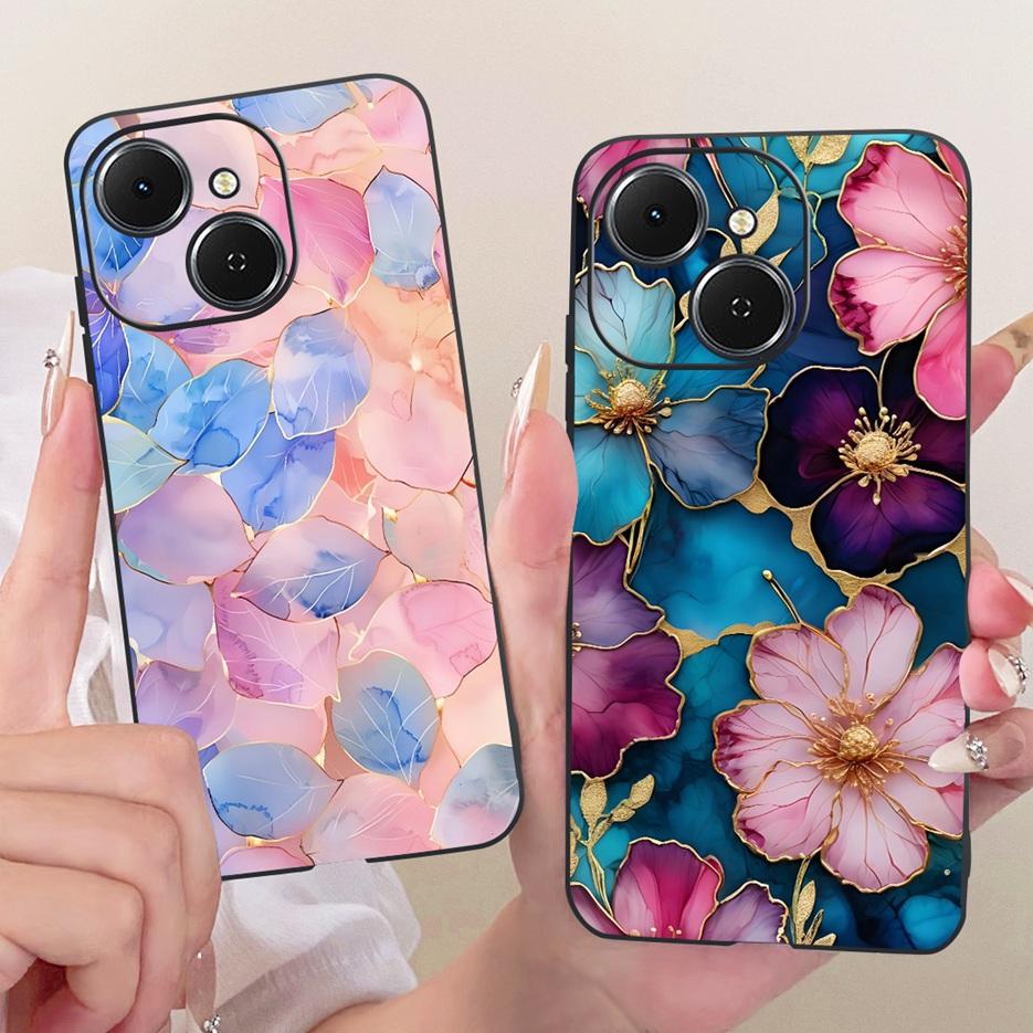 For Tecno Spark 40 Case KM5 Cute Lion Fashion Painted Cover Soft TPU Phone Cases For Tecno Spark 40C Spark40 C Back Cover Fundas