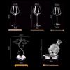 Luxury Crystal Burgundy Wine Glass and Decanter Set