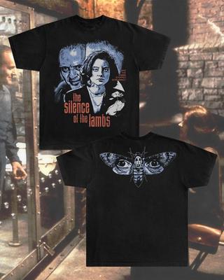Monarch Wear The Silence of the Lambs T-Shirt Hannibal Lecter Jodie Foster Black