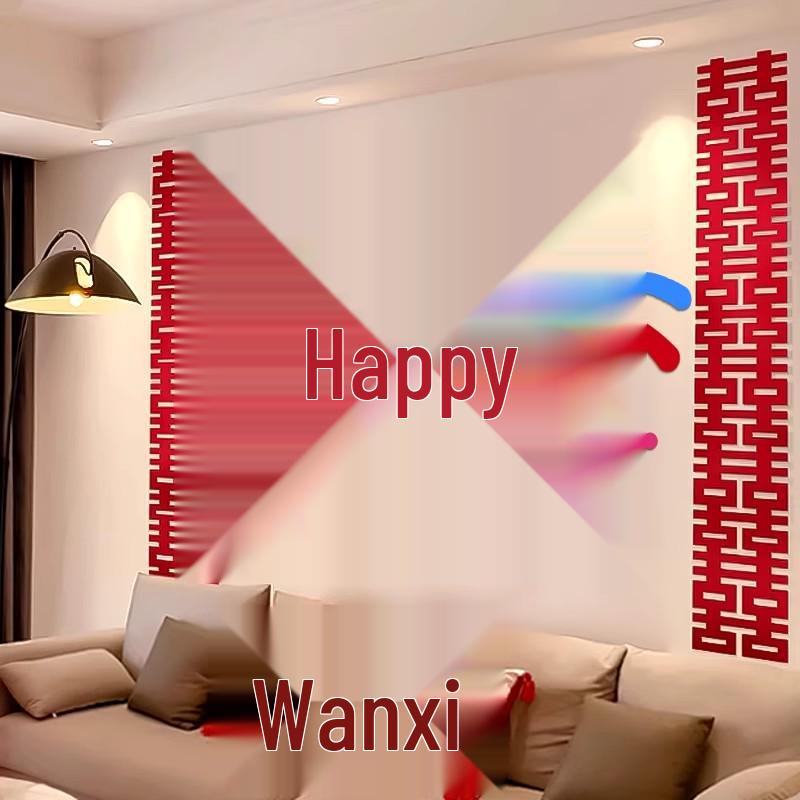 Wedding Double Happiness Ceiling Decoration Set for Bedroom