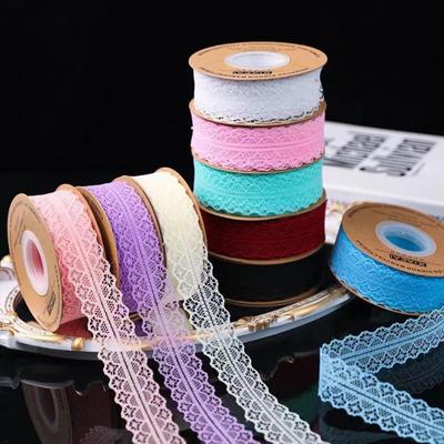 Lace Trim Ribbon 3Cm Wide Vintage Pattern Roll Ribbons 25 Yards For Gift Wrapping Valentine'S Day Floral Diy Crafts Sewing
