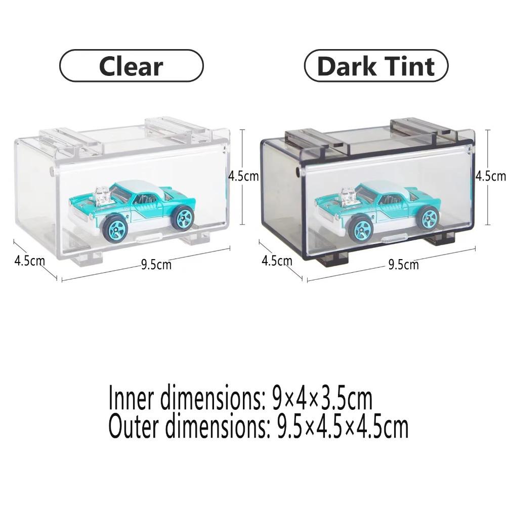 Transparent 1:64 Model Cars Display Box 1 Grids Dustproof Storage Box Acrylic Display Rack