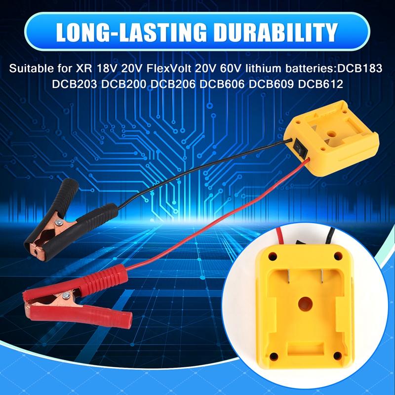 Car Emergency Start Power Supply Automotive Battery Charging Treasure For Dewalt