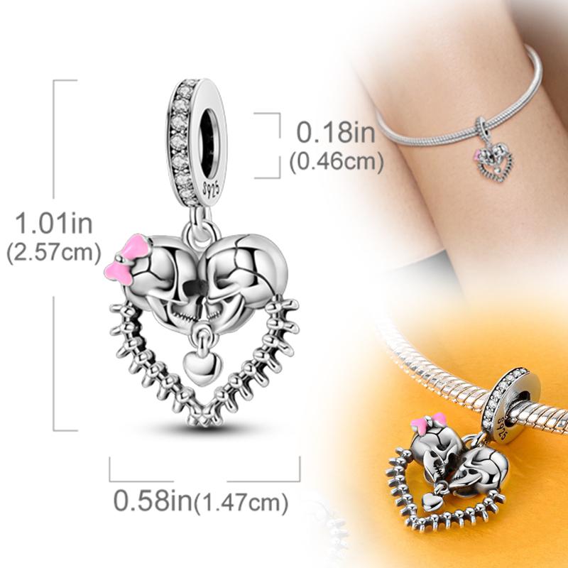 New Original Copper Charms Beads Pendants For Original Bracelet Necklaces Charm Women Diy Jewelry Gifts