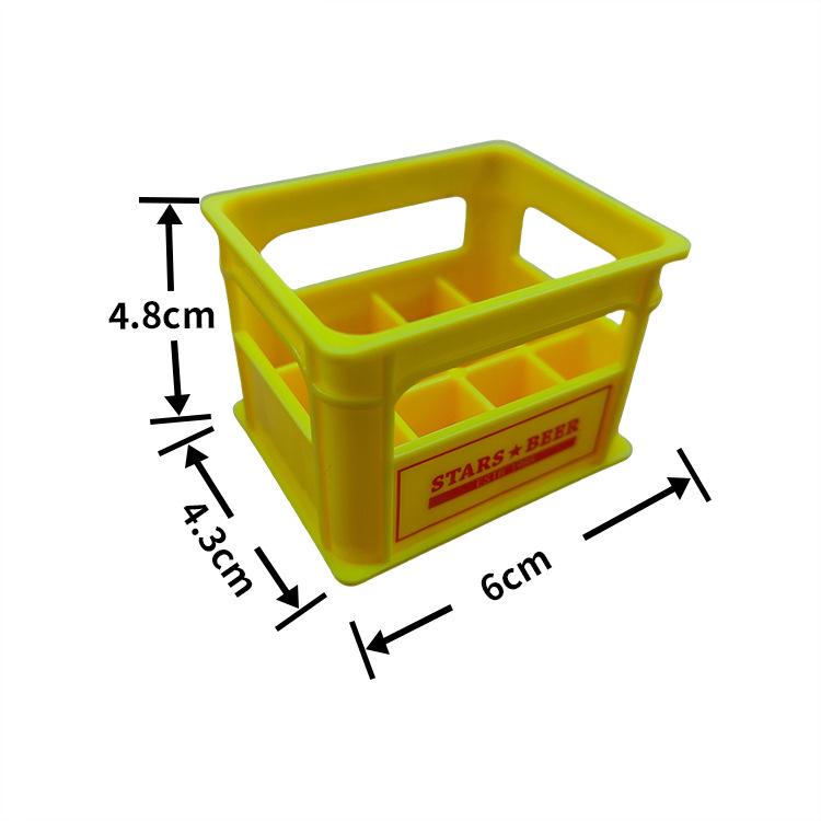 Doll House Miniature Beer Basket, Handmade Food And Play House Toy Simulation Beverage Basket Ornament