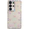 Samsung Galaxy A57 Glitzer Strass Schleife Handyhülle