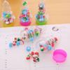 Eraser School Office Supplies Cute Merry Christmas Erasers Novelty Santa Tree Mini Rubber Set