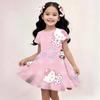Sanrio New Summer Girls Dress Hello Kitty 3D Printed Fashionable Cartoon Cute Princess Girls Clothes Skirt Party Boys Kitty Cat