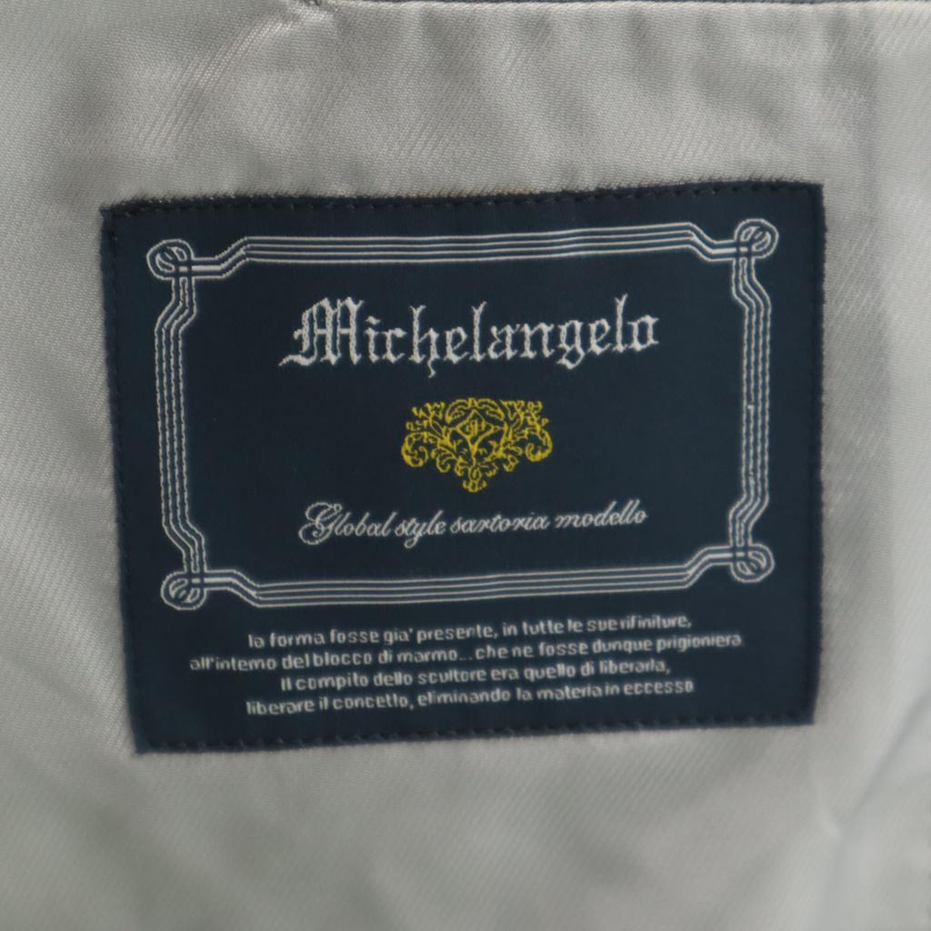 DORMEUIL Wollgestreifte maßgeschneiderte Jacke Marineblau Herren Gebraucht
