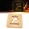 3D Wooden Giraffe Night Lamp Hollow Lamp Home Bedroom Office Decor for Children Friends Family