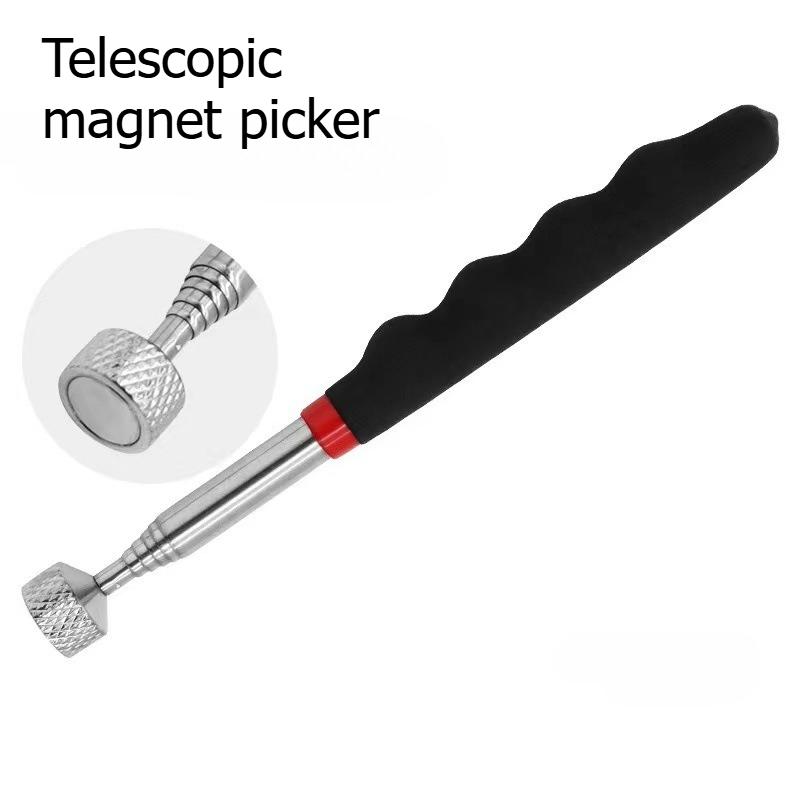 

Iron suction rod, magnetic suction rod, telescopic picker, magnet with LED light, metal parts, magnetic suction tool 111