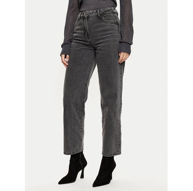 

Джинсы Morgan 242-PSTRASS серый Mom Fit 34