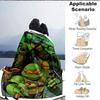 1pc Turtles Blanket Versatile for Couch, Office Bed