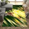 Golden Soccer Moment Floor Mat Design for Dining Room Bedrooms Dormitory Foyer Anti-slip Rug Anime Office Decor Best for Christmas