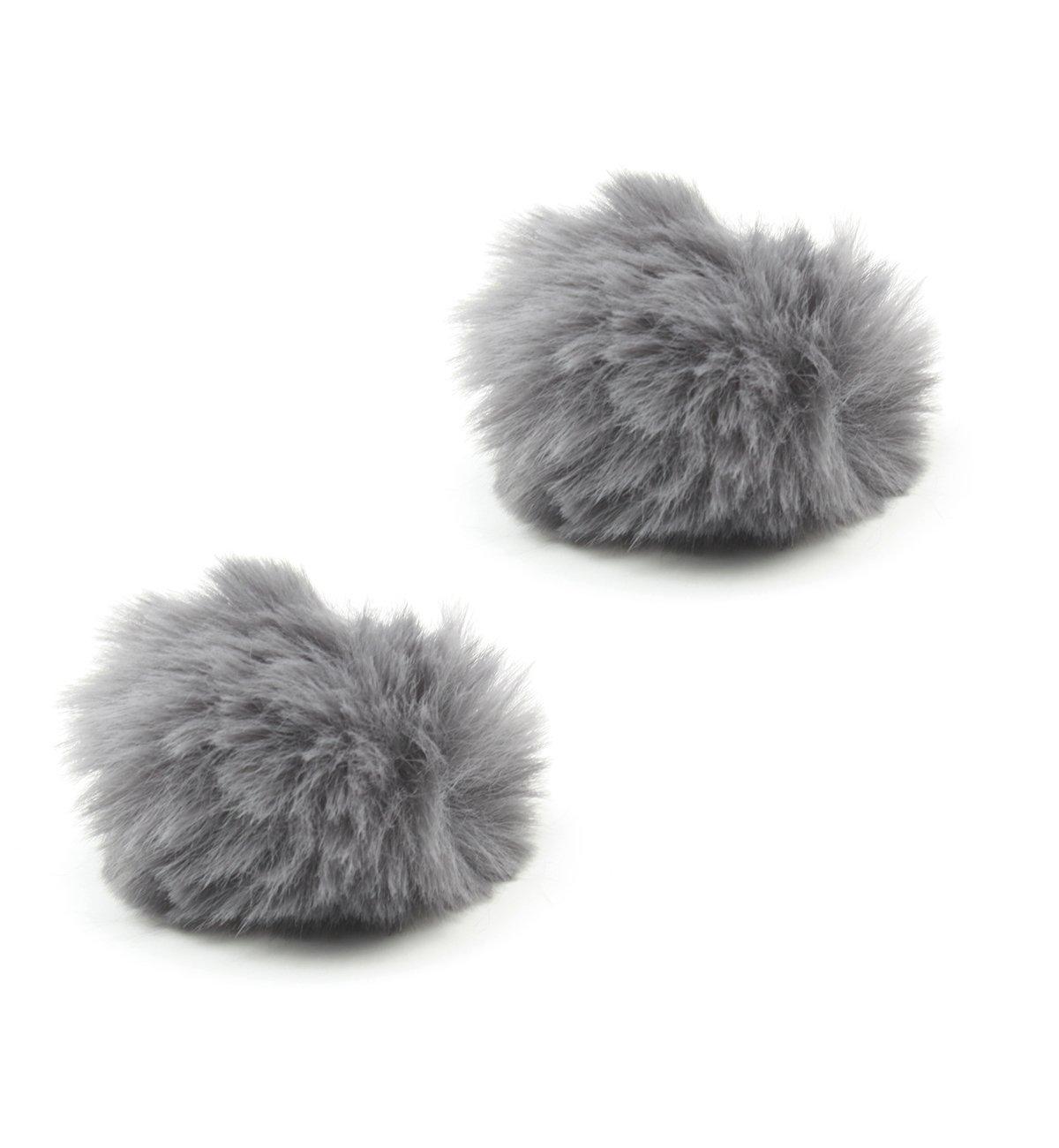 

HUANOR Серый Пушистый Ветрозащитный Чехол-Муфта для Петличных Микрофонов BOYA M1, M8C, WM5, WM6, WM8, M40D, M40C, Saramonic UwMic9, UwMic10 - 2 шт.