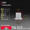 T-Shaped Nylon Gasket Ring Screw Shaft Sleeve with Concave-Convex Insulation Pad M2