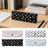 High Quality PVC Pencil Case Polka Dot Design Snap-button Type Stationery Pouch Pen Pouch Students Gift