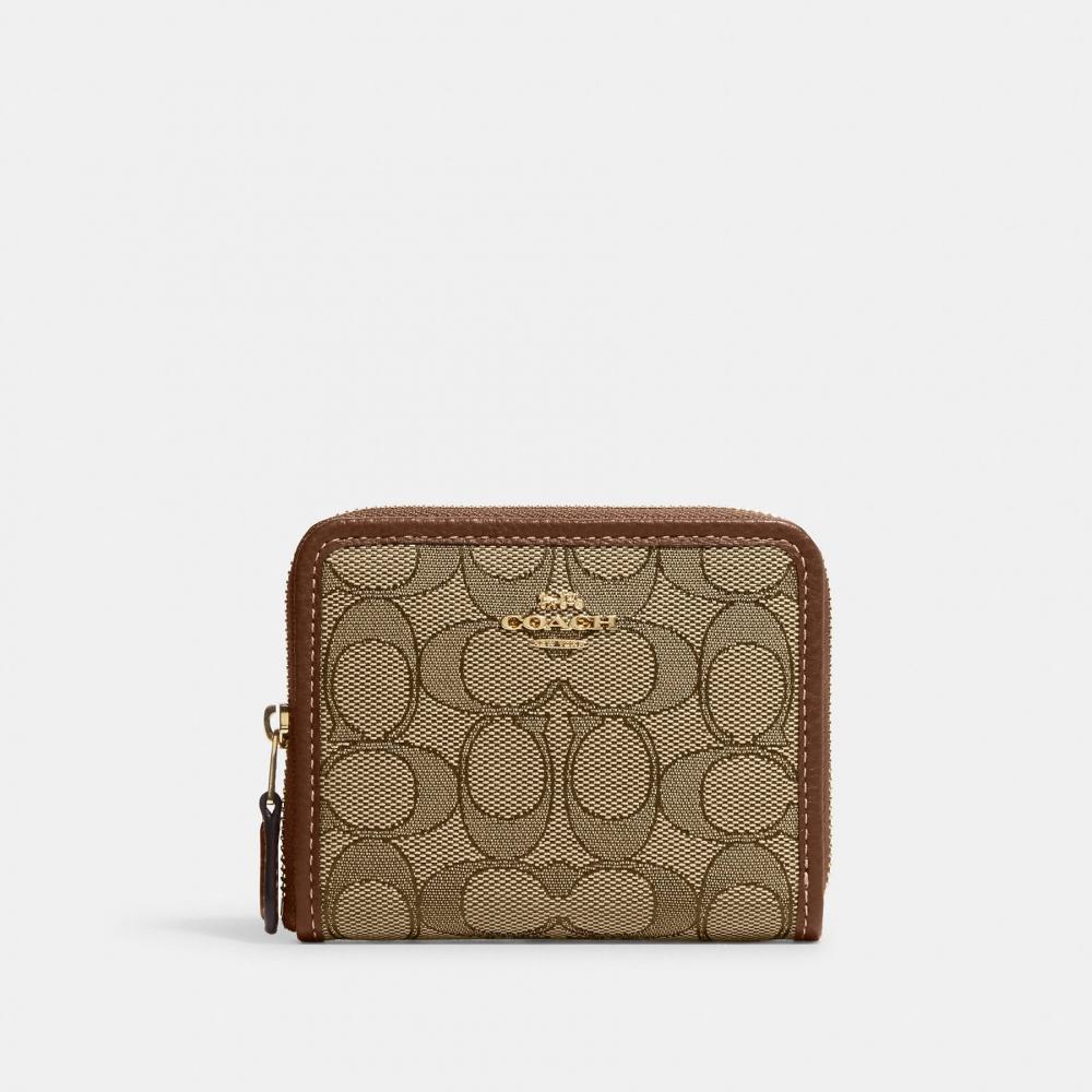 

Маленький кошелек Coach из фирменного жаккарда на молнии