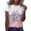Summer Fashion Flower Rose 3D Printed T-shirt