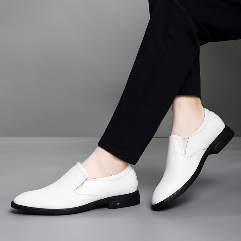 Fashion Genuine Leather Men Loafers Leisure Fashion Dress Shoes Male Comfortable Slip on Flats High Quality Driving Footwear for Men