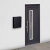 Green Life Wall-Mounted Steel Mailbox, Fits Mail and A4 Envelopes (No. 2), with Combination Lock, Simple and Stylish, Matte Black, FHD-01D(MBK)