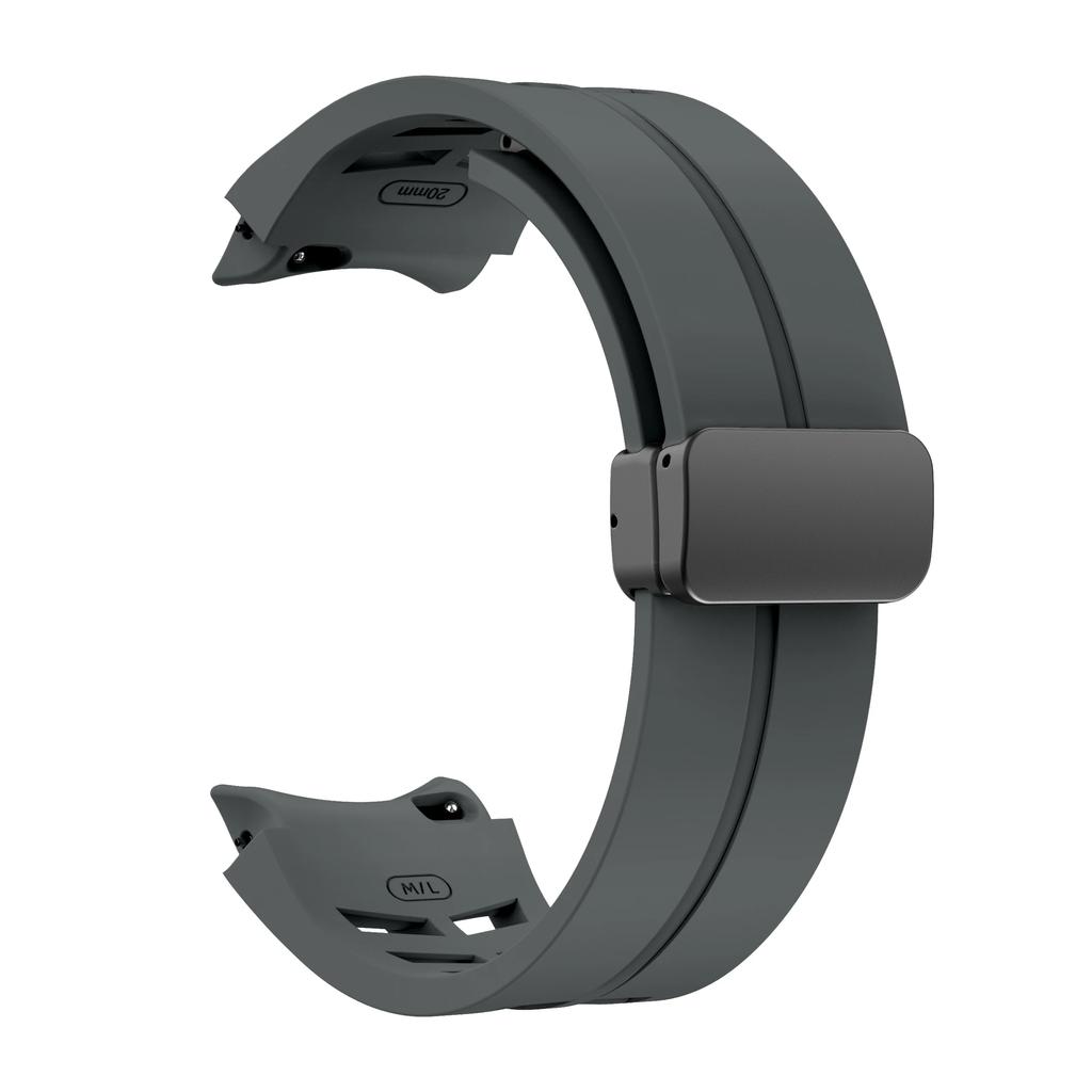 Sport Silikonarmband för Samsung Galaxy Watch 7 6 4 44mm 40mm Magnetiskt Knapparmband för Galaxy Watch 6 Classic 43 47mm watch 5 Pro 45mm Armband