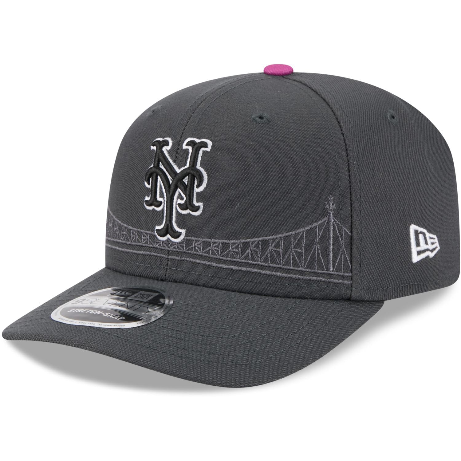 

Кепка New Era 9Seventy CityConnect Stretch New York One Size, Mets, Угольный,