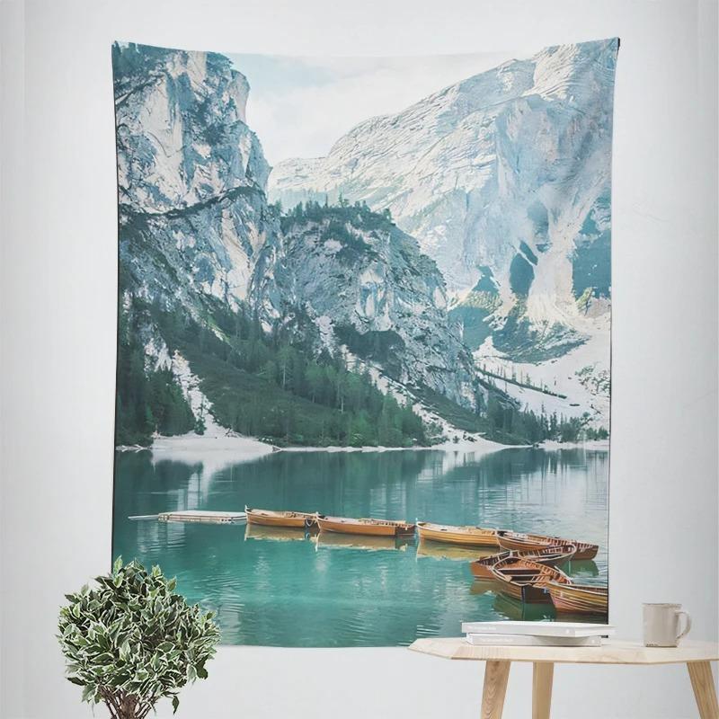 Декоративный гобелен с природными пейзажами — фото 6