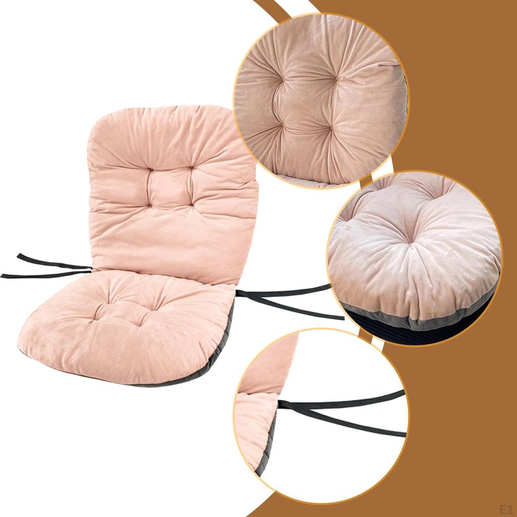 Back Support Cushion for High Chairs, Washable Pad Rocking And Office Chairs in Outdoor