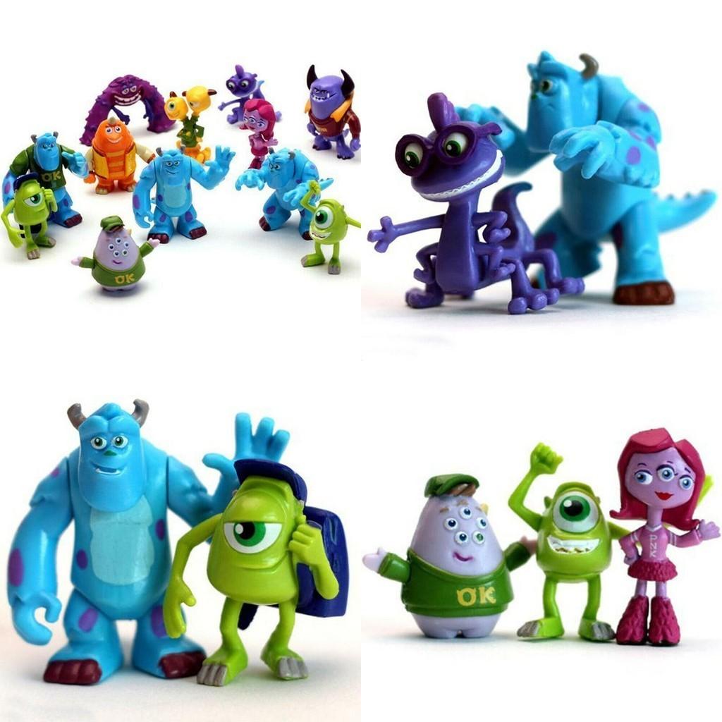 Engaging 12 Pcs Monsters University Sully Mike Anime Figurine Set For Tiny Hands And Imagination