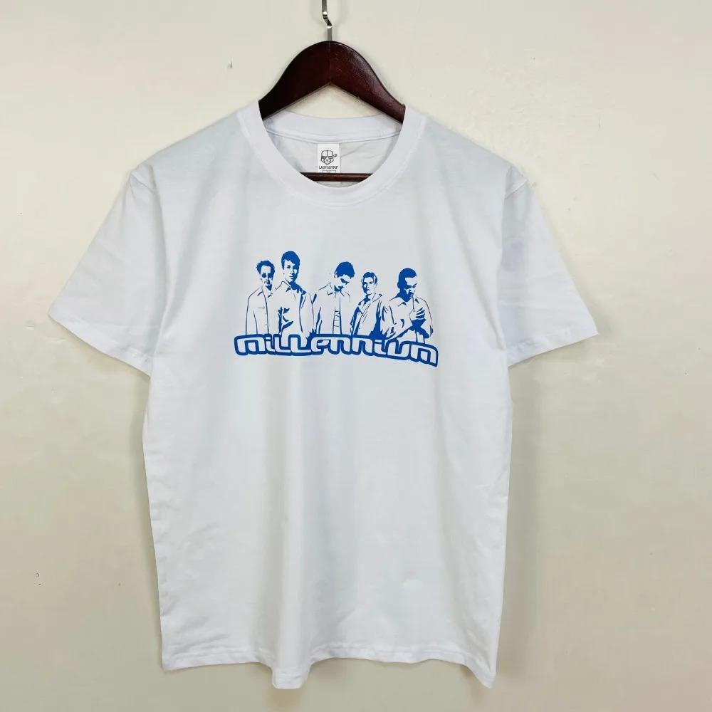 Fashion Backstreet Boys Millennium Tour 2025 Music Unisex  Tops Vintage T Shirt Men Women Trend Y2k Short Sleeve T-shirts