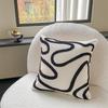 Light Luxury Chenille Embroidered Rose Pattern Decorative Pillow Cushion Soft Sofa Backrest Cushion Cover for Bedroom Home Decor