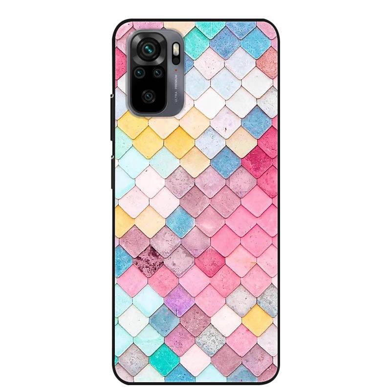 For Xiaomi Redmi Note 10s Case Shockproof Silicone Cartoon Soft Cover for Redmi Note 10 Pro Phone Cases Note10 4G 10T 5G 10 S