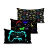 Game Player Cushion Cover 30X50Cm Black Gaming Machine Decorative Pillows For Bedroom For Sofa Color Spraying