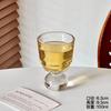 Sevimli Küre Tabanlı Cam Yaratıcı Orta Yüzyıl Viski Bardağı Baijiu Bardağı Çay İçme Bardağı Meyve Suyu Bardağı