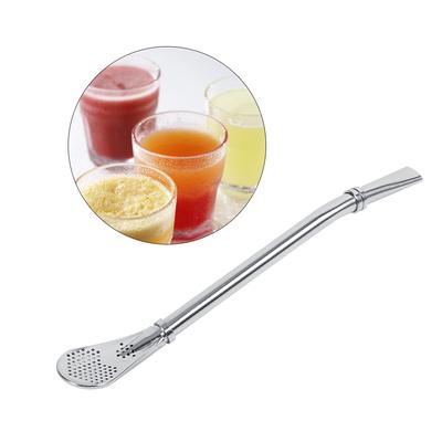 Stainless Steel Yerba Mate Tea Gourd with Filtered Drinking Straw Spoon Set