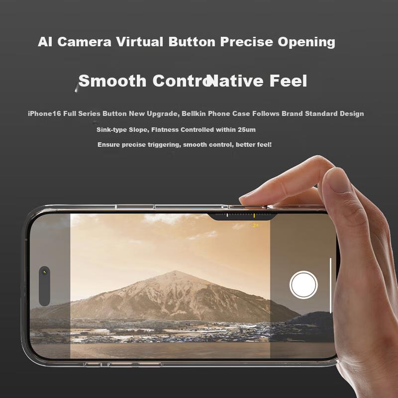 Belkin IPhone 16 Pro Max Case, Transparent Full Coverage Magnetic Phone Protective Cover for Apple 16 Pro Max, MSA028