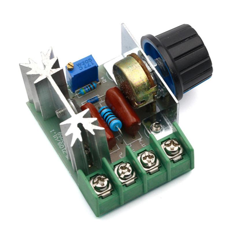 2000w Thyristor High Power Electronic  Voltage  Regulator Dimming Speed Regulation Temperature