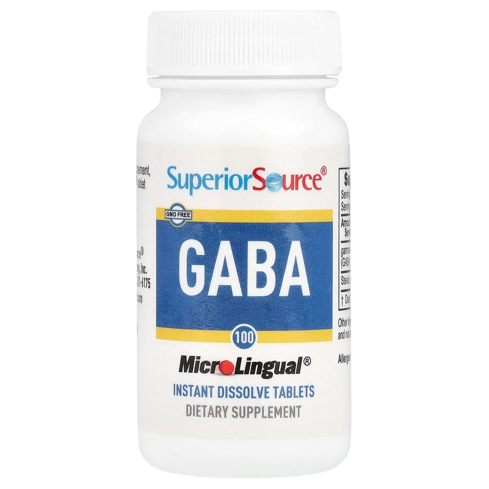 Superior Source GABA 100mg Direct Oplossend MicroLingual 100 Tabletten
